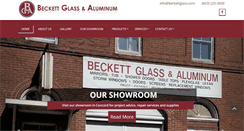 Desktop Screenshot of beckettglass.com