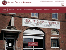 Tablet Screenshot of beckettglass.com